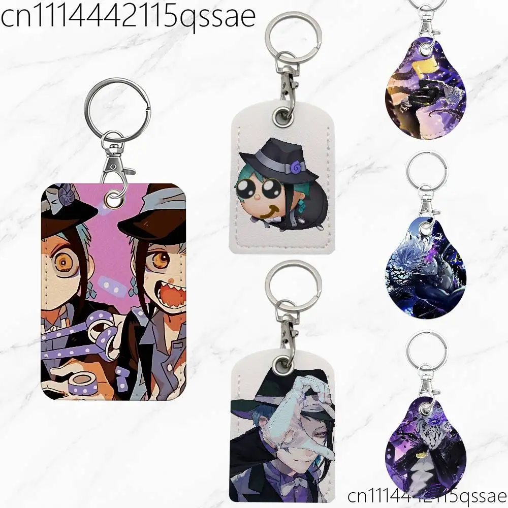 For Twisted Wonderland Floyd Leech Card Keychain Fashion Pendant Bag ID Door Card Case Bus Card Cute Adult