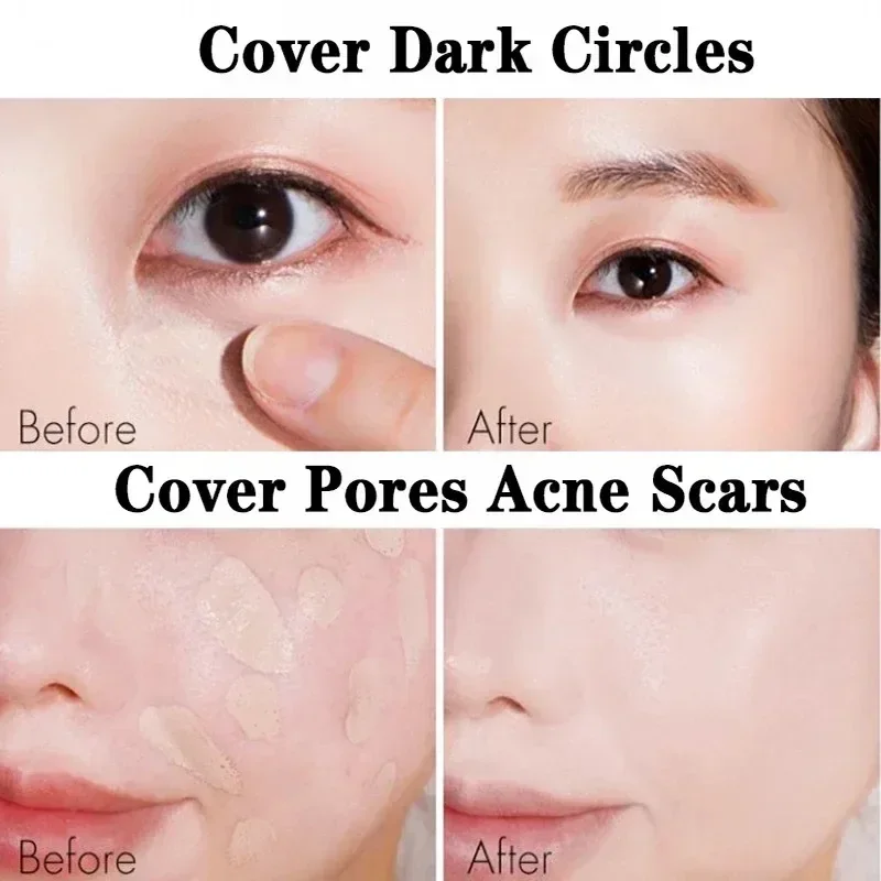 คอนซีลเลอร์ครีมรองพื้น Corrector Full COVER Dark Circles สิวจุดด่างดําไวท์เทนนิ่งกันน้ํา Brighten Face BASE TONE แต่งหน้า