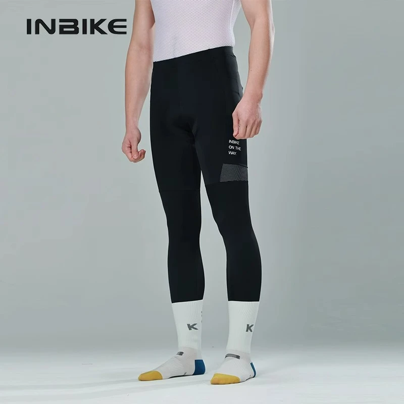 

INBIKE Men's Spring Summer Cycling Long Pants UV-Proof Quick-Dry Fabric Pocket Design Sport Pad for Comfort in Bicycle Riding