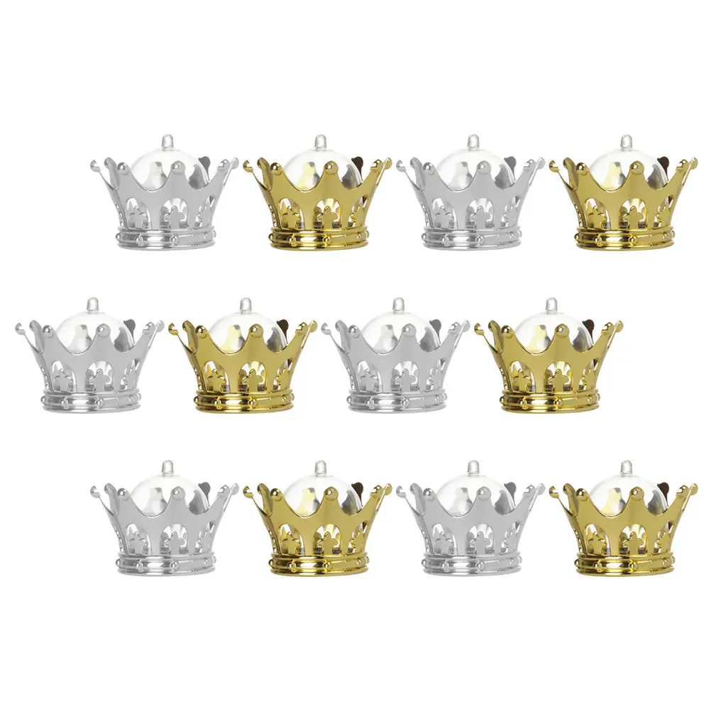 

12 Pcs Boxes Decorative Wedding Party Favor Containers Kids Candies Packaging Banquet Gifts Plastic Premium