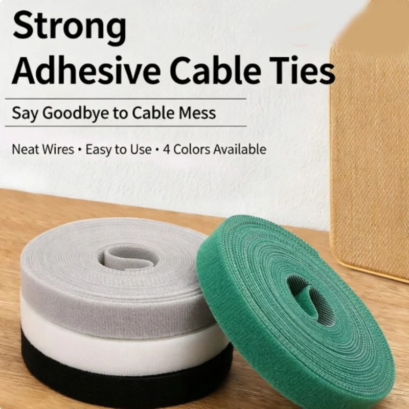 5M Cable Management Zip Ties Suitable For Headphones Mouse Cable Cable Equipment Sorting Landscape Tidying Zip Ties