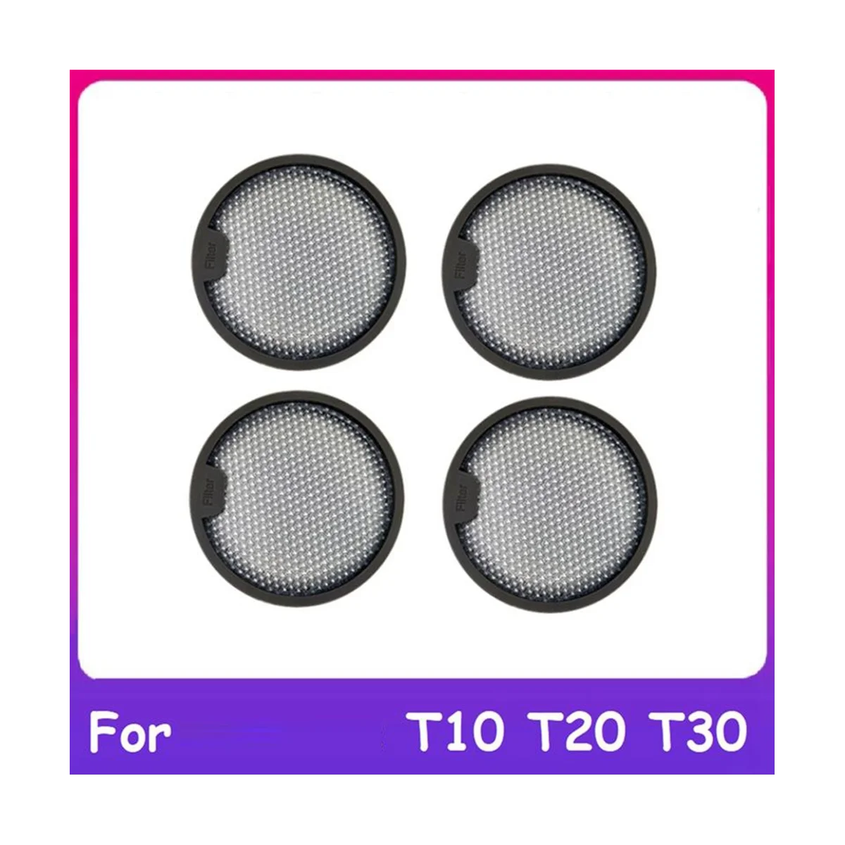 5 шт. моющийся задний фильтр для ручного пылесоса T10 T20 T30, сменные аксессуары, фильтр