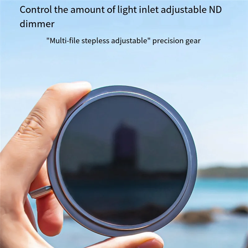 

Регулируемая уменьшающая линза, переменная линза ND, средне-серая плотность, 95 мм, ND1,5-5, большая диафрагма, антиэкспозиционный портретный фильтр