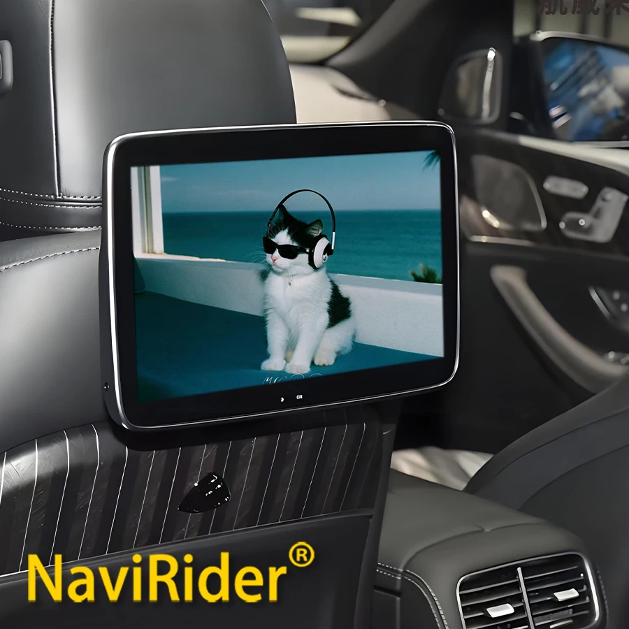 Plug And Play Back Seat Entertainment For BMW X5 X6 X7 2Pieces Monitor TV Display Stereo Multimedia Video Player Screen Headrest