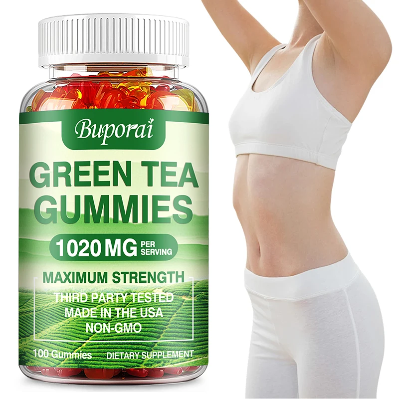 Green Tea Gummies - Improves Digestion, Energy Metabolism, Appetite Suppressant, Weight Management