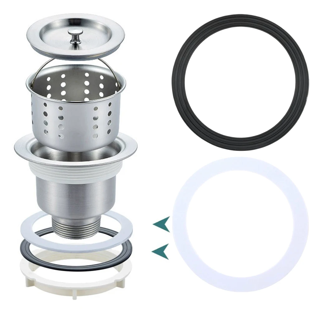 5 Pairs 110mm Sink O-Ring Sink Cover Replacement Gasket Sink Strainer Seal Washer Sink Drain Seal Gasket For Kitchen Bathroom