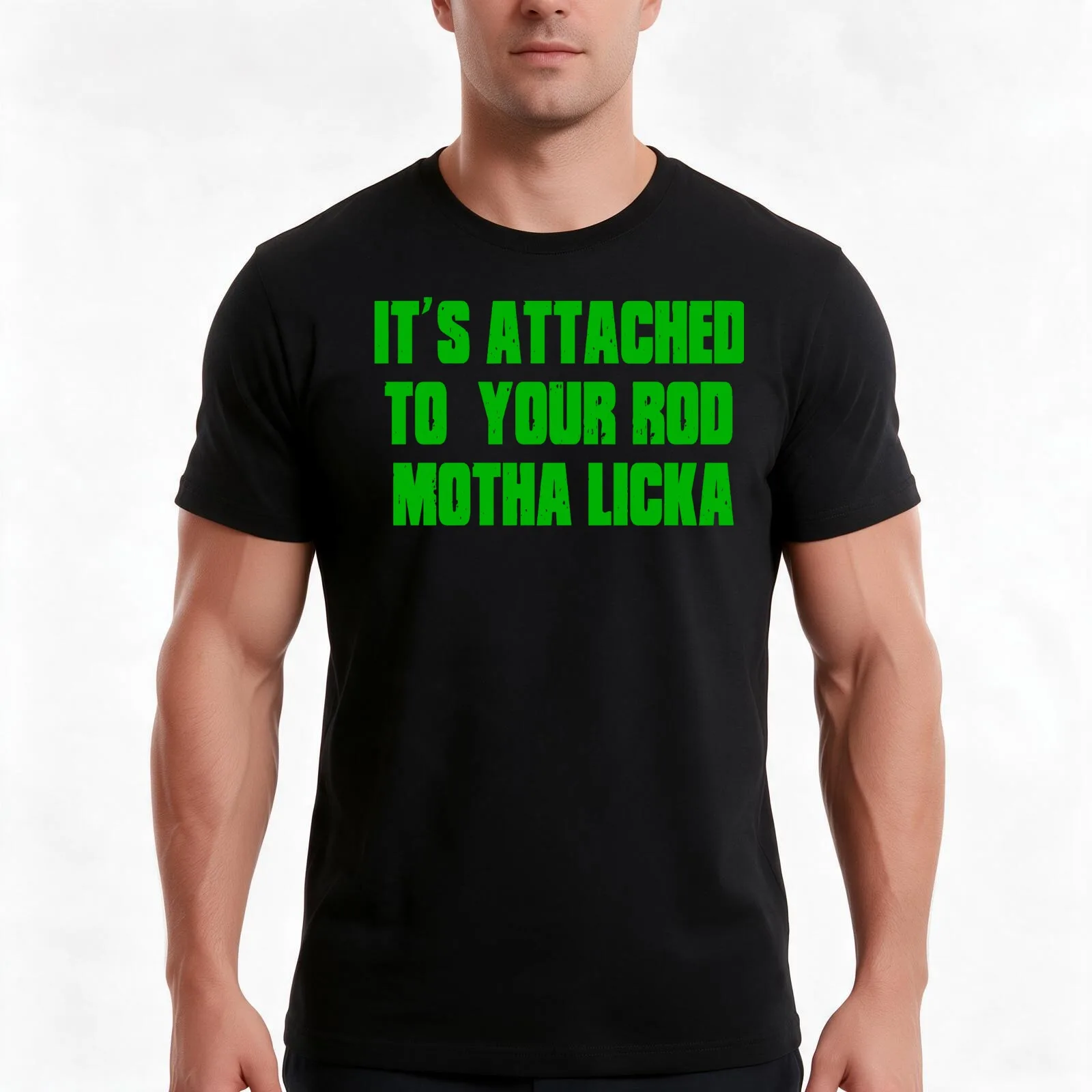 Its Attached To Your Rod Motha Licka - Old Gregg T-Shirt Summer Casual Cotton Tee Oversized Streetwear Tops Unisex Men Women