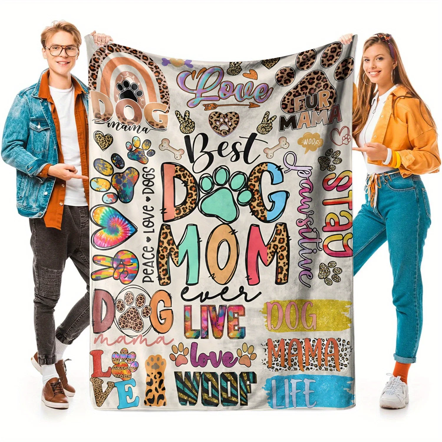 To My Mom Special Gift Art Blanket - Perfect Birthday Anniversary Soft All-Season Multi-Purpose Throw for Sofa & TV