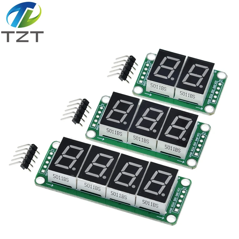 Static Drive 2 3 4 Segment Digital Tube LED Display Module 2 Digital 74HC595 Tube 100% New original For Arduino image 4