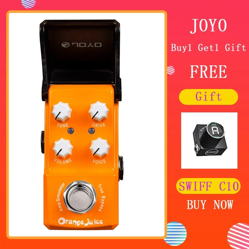 

JOYO JF-310 Guitar Amplifier Simulator Classic Rock Punk Overdrive Effect Pedal True Bypass Electric Guitar Parts & Accessories