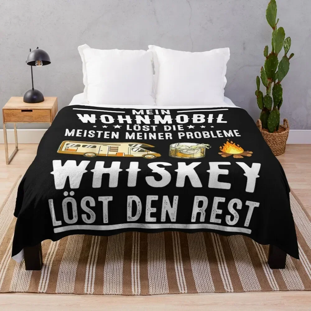 Wohnmobil l?st die Vissiru fonte Vissiru Whiskey den Rest Koc dekoracyjny Narzuta na śpiwór Koce