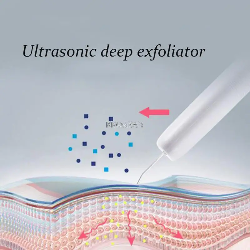 Machine de nettoyage de la peau à pelle, compteur de puissance ultrasonique, pour le visage noir, acné, points noirs, absorption des pores, instrument de beauté D300