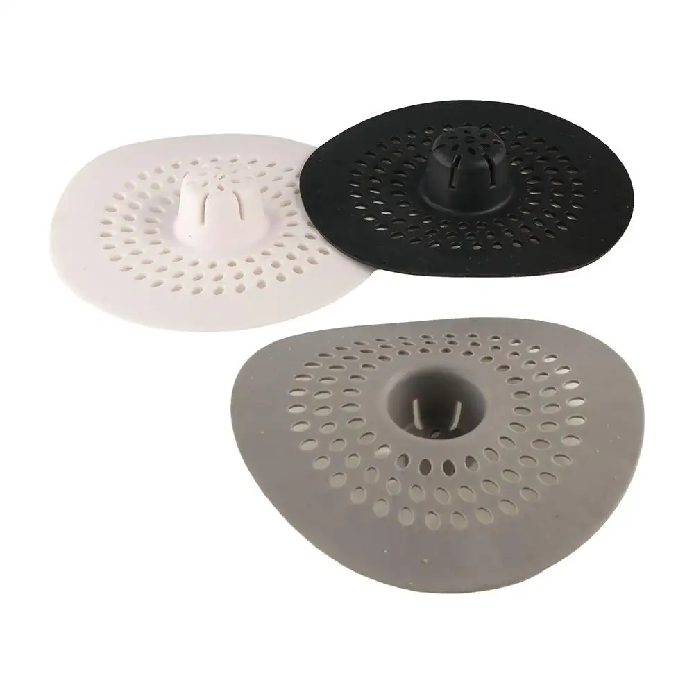 

Anti-blocking Hair Kitchen Sink Filter Lightweight Stain Resistant Sink Strainer Round Silicone Floor Drain Mat Kitchen