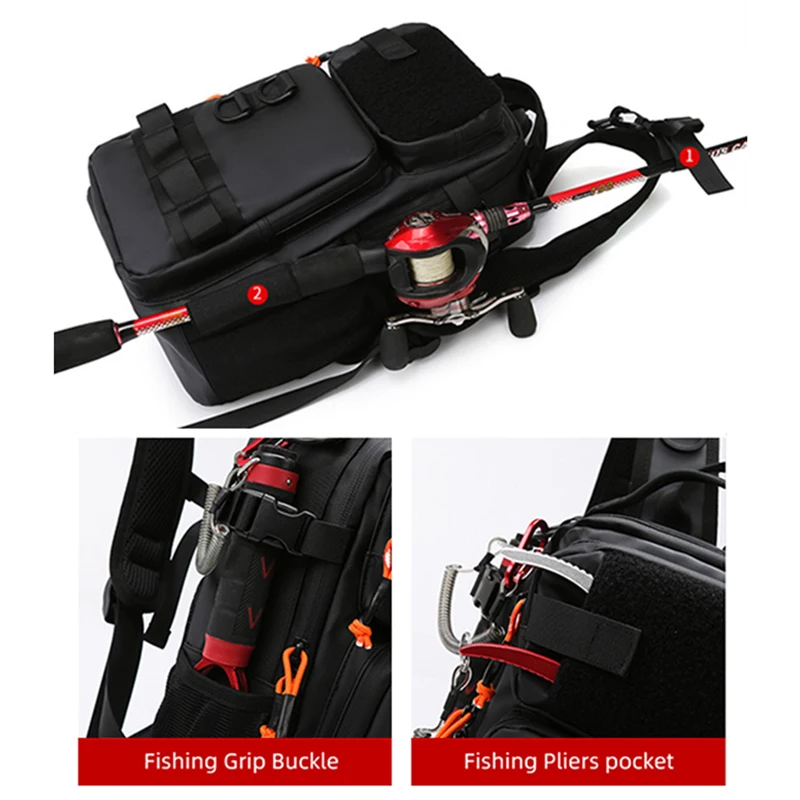 

Fashionable Lightweight Backpack Multifunctional Waterproof Breathable Shoulders Bag Wear-resistance Multi-pocket Ourdoor Bag