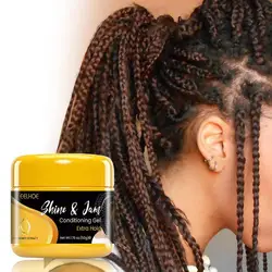 50g Braiding Gel Anti-Hair Loss Hair Braiding Gel Tames Cream Gel Hair Hair Styling Frizz Cream Control Braid Edges Wax Shaping