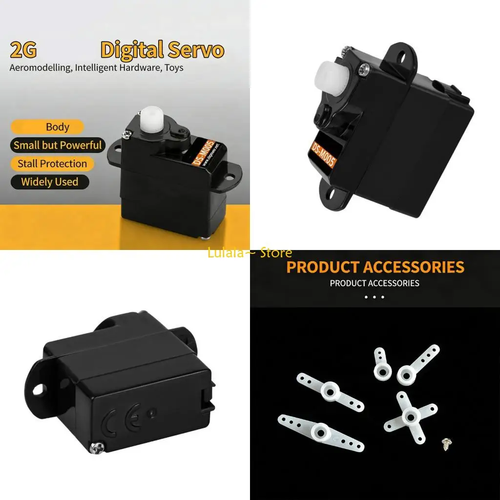 

Y4QA Tiny Fixed Wing Optimized Servo 2g Lightweight Delivering High Torque Output Accuracy Centering & Anti Stripping