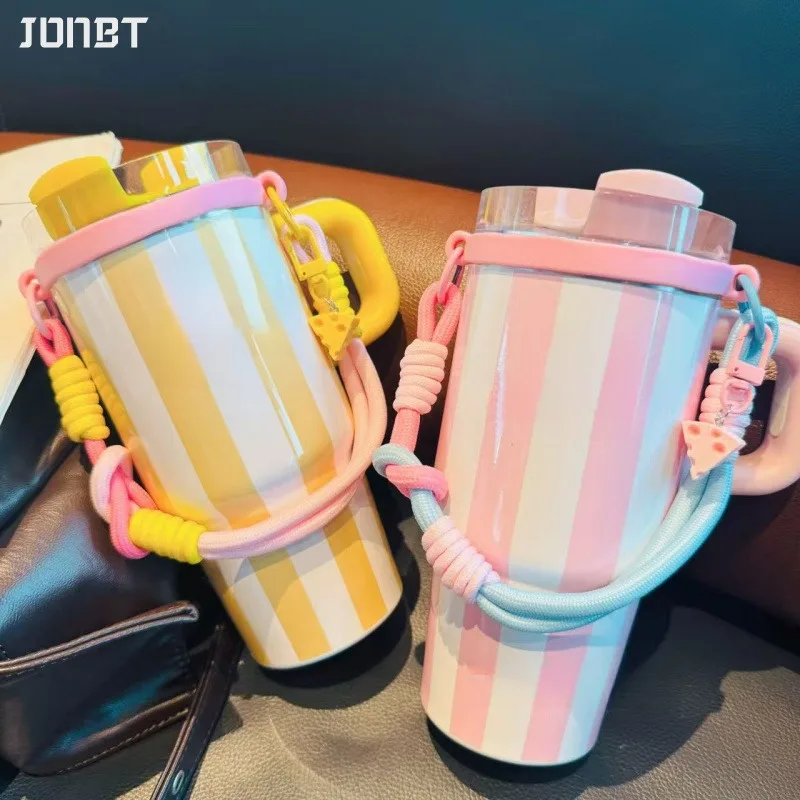 Tumbler Handle Strap For Stanley Cup 30/40oz Thermal Water Bottle Silicone Cup Holder Accessories Suitable for 6-10cm Cup Mouth - view 2