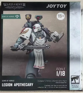 

Original JOYTOY Warhammer 40K Sons of HorusLegion Apothecary Scale1/18 Anime Figure Model Toy Gift Collection