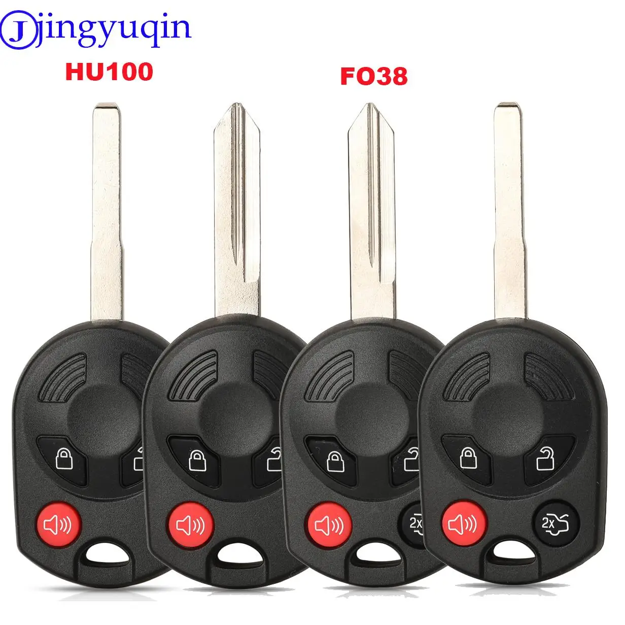 

jingyuqin 3/4/5 B Remote Car Key Shell Cover Fob For FORD Expedition Mustang F150 F250-350 Super Duty Keyless Case