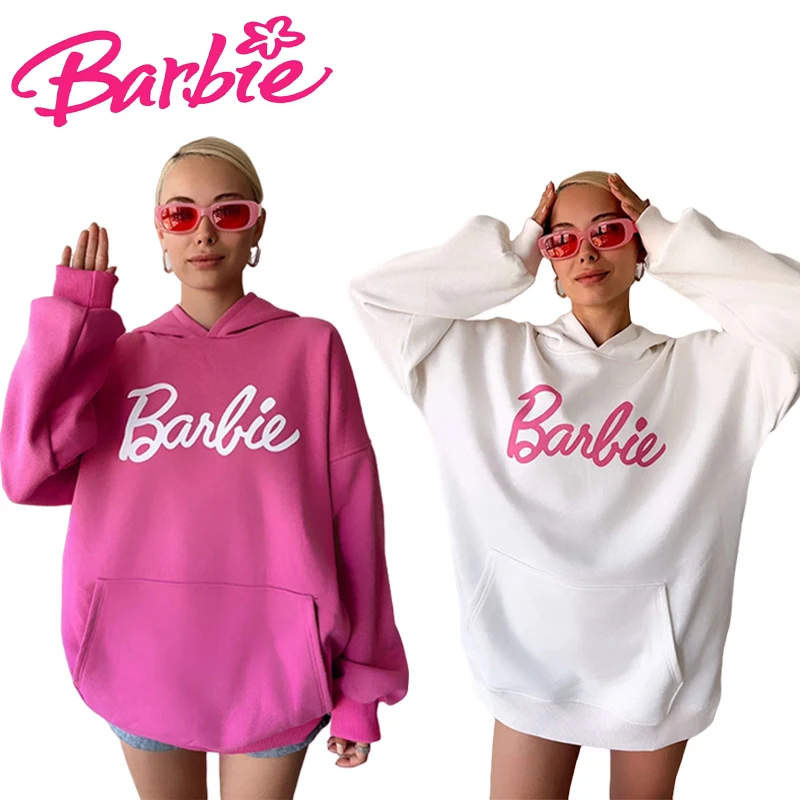 

Kawaii Барби Толстовка Удобный приятный для кожи аниме милый мультфильм длинный рукав Повседневный Универсальный Harajuku Y2k топ с капюшоном Новинка