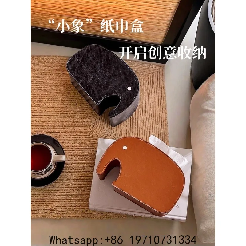 

Desktop Tissue Box, Drawer Paper Box, Living Room High-end Light Luxury Coffee Table Storage Box