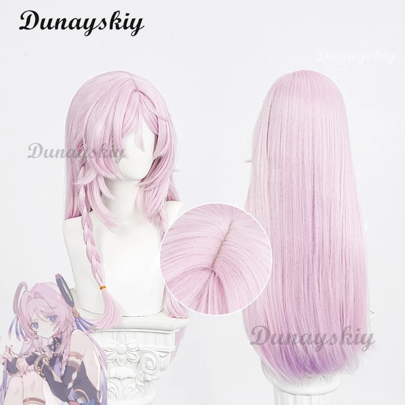 Genshin Impact Citlali Cosplay Wig 75cm Long Pink Purple Gradient Heat Resistant Synthetic Hair Halloween Anime Wig + Wig Cap