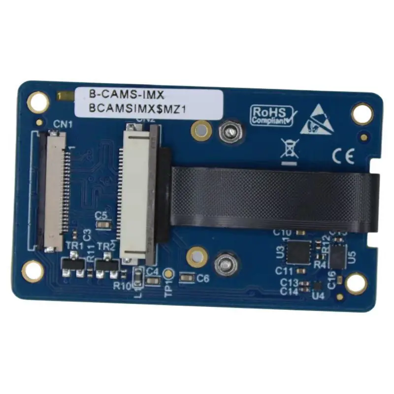 La placa de desarrollo original de 22 pines con interfaz MIPI CSI-2 B-CAMS-IMX disponible en el mercado utiliza el módulo de cámara con conector FFC