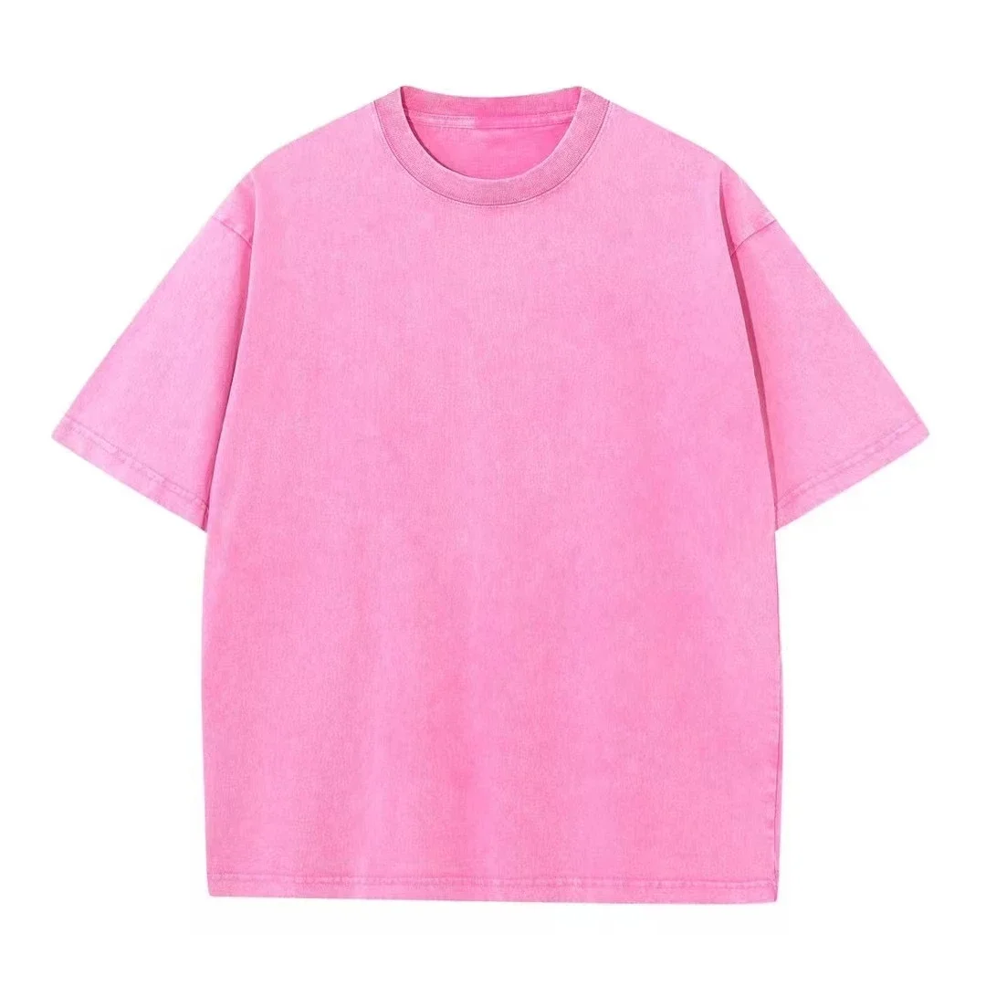 Camisetas Vintage lavadas para hombre, camiseta Retro Punk de Hip Hop callejero para mujer, camisetas informales de algodón de manga corta con lavado ácido Harajuku, top