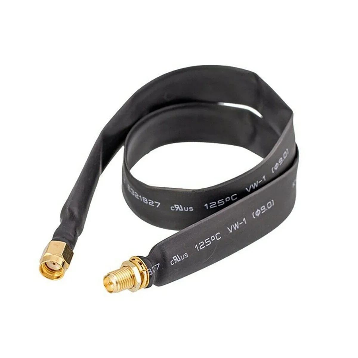 Flat Window/Door Pass Through RF Coaxial Cable Feed Thru RP-SMA Male TO Female Extension for Helium Miner LoRa Antenna