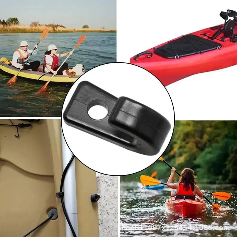 10Pc Kayak Deck J-Hook Marine Solid Nylon Plastic Buckle Multi Functional Accessories Tent Durable Outdoor Surfing Portable Tool