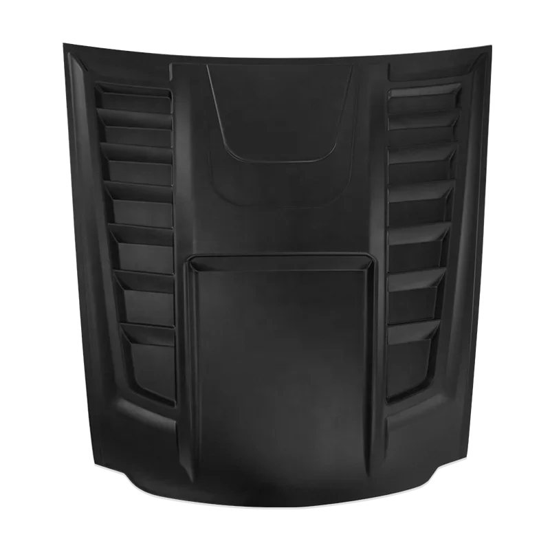 

New Matte Black Super Big Front Bonnet Hood Scoop Cover For Toyota Hilux 2022 2023 Accessories