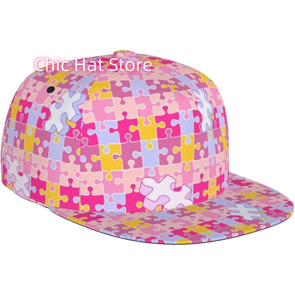 Cute Autism Baseball Hat Autism Awareness Trucker Hat Adjustable Autism Puzzle Piece Baseball Cap for Men Women 2