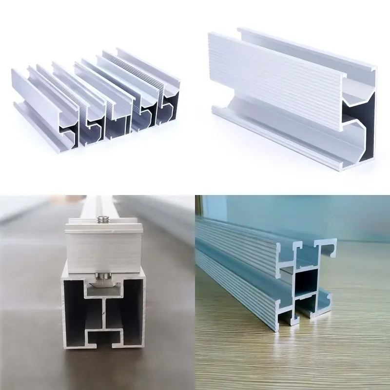 Universal Aluminum Mounting Rails for Solar Photovoltaic Brackets Pre Die Cast Alloy for Roof Mounting
