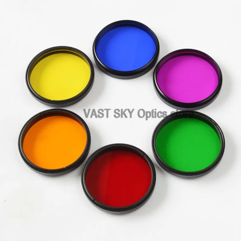 2 Inch Nebula Filter Moon Filter Moon & Skyglow Filter M48*0.75mm Thread Metal Frame for Astronomical Telescope Eyepiece End