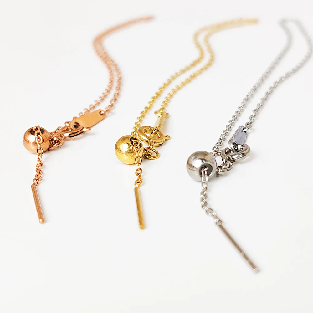 St-Delan Adjustable Gold Silver Stainless Steel Thin Chain Bracelets for Women Wholesale Stainless Steel Jewelry Women Bracelets