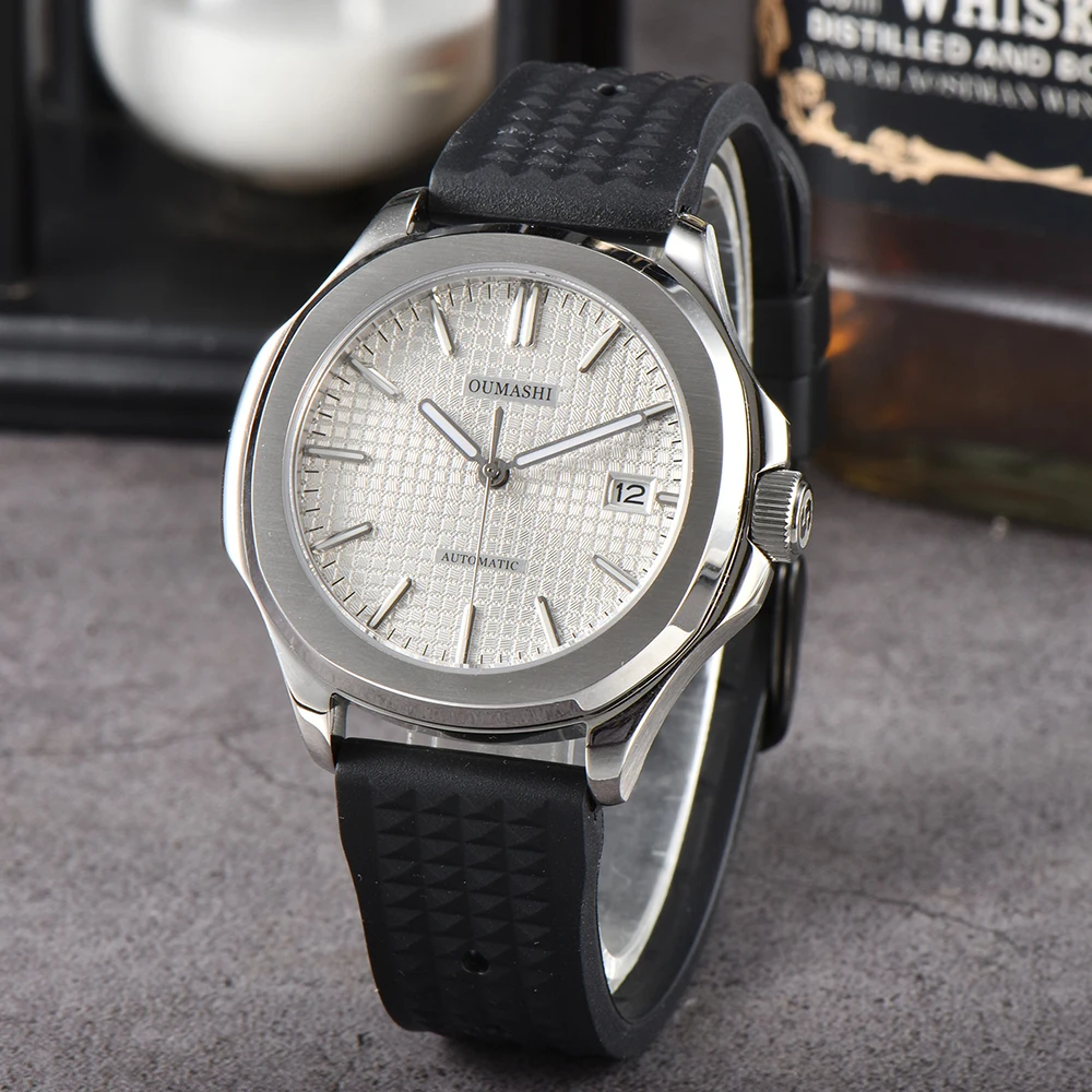 Customized 39mm Mens Watch NH35 movement Automatic stainless steel Sapphire Crystal Mechanical Business waterproof Watch