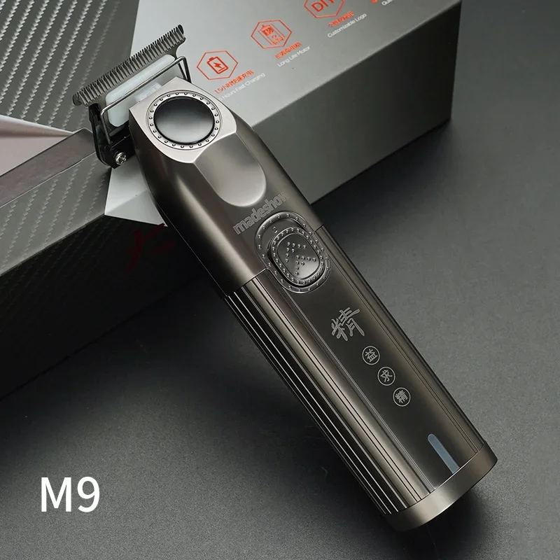 MADESHOW M9 Professional Hair Clippers,Beard Trimmer,Cordless Hair  Trimmer for men,All Metal Hair Clipper With Charging Base