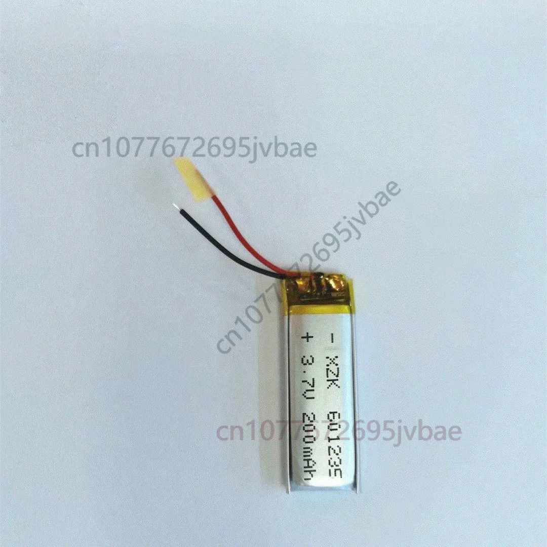 Rechargeable Li-Po Cell 601235 601035 3.7V 200mAh for Smart Wearable, Voice Recorder, Bluetooth Headset, Selfie Stick