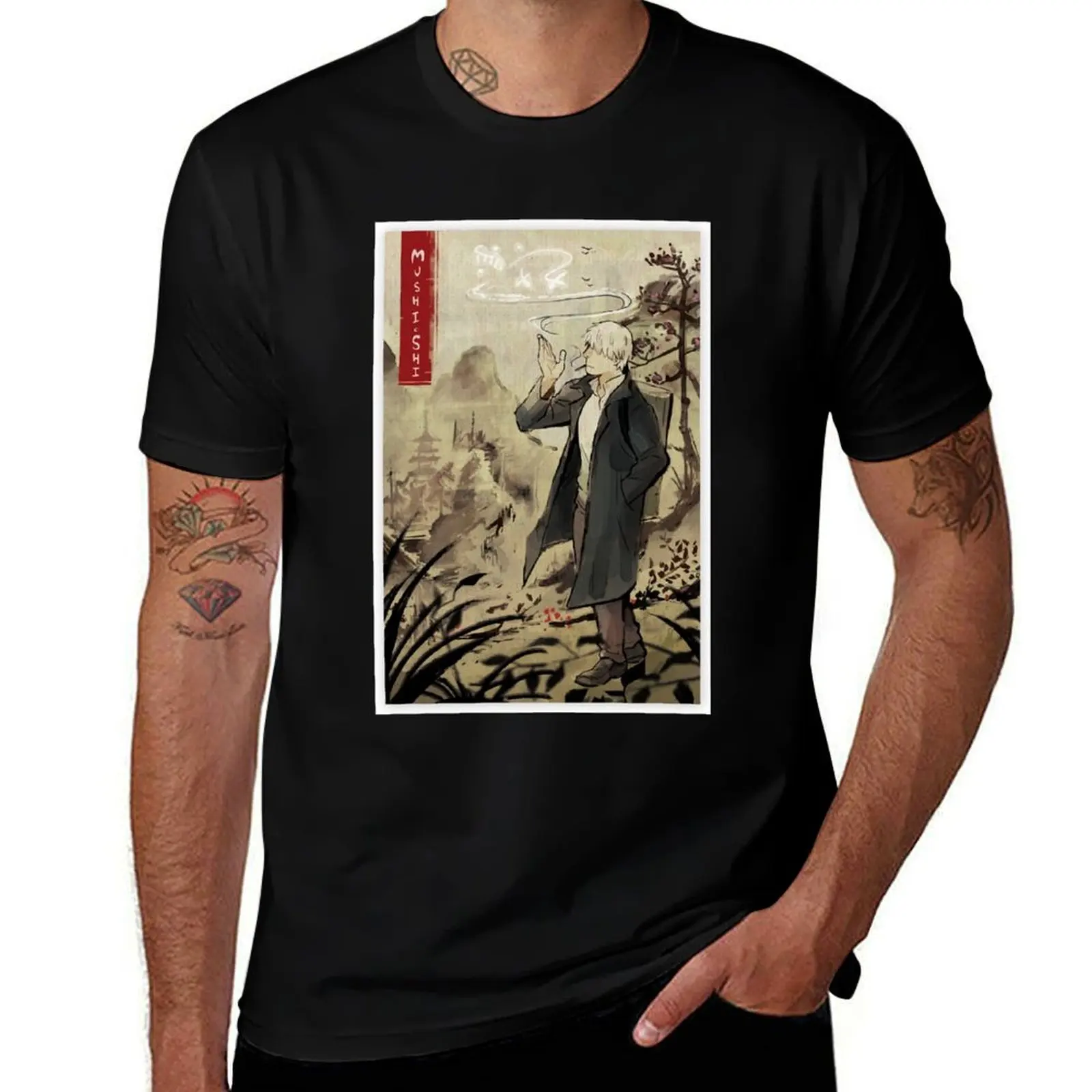 My Favorite People Japanese Mushishi Manga Gift For Fan T-Shirt Light Athletic Short Sleeve Tee Shirt T-Shirt