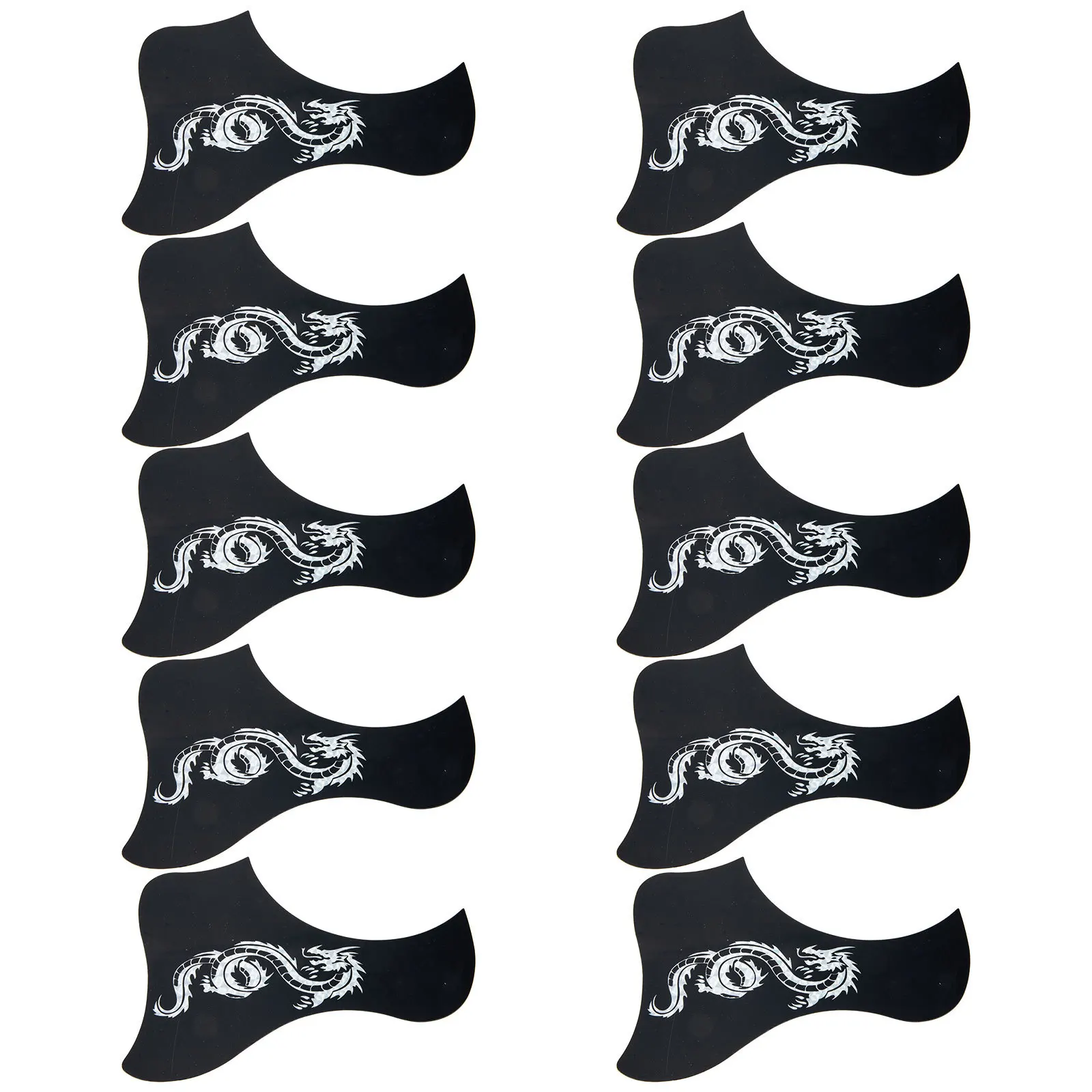 

10pcs Guitar Pickguard Sticker Folk Electric Guitars Self-Adhesive Scratch Plate Pvc Durable Protector Decoration Guitar
