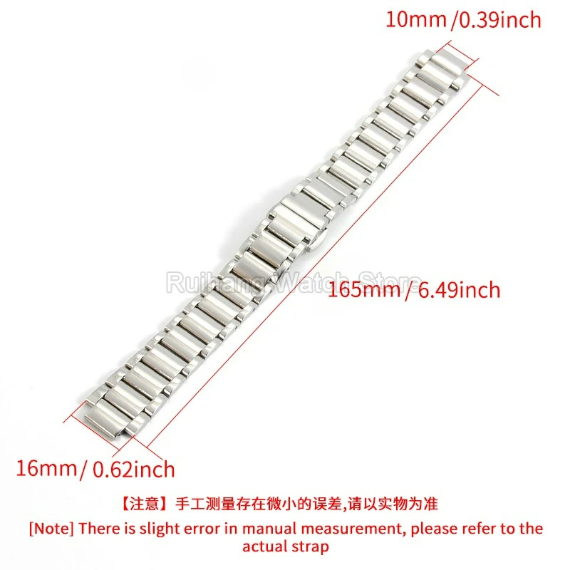 For FLYTA LA8402/8406 Anti Oxidation Fine Electroplating Flexible Color Lasting Fit Slim Female Wrist Premium Steel Watchband