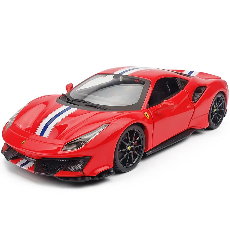 Bburago 1:24 Ferrari 488 PIsta Supercar SF90 LaFerrari Alloy Car Model Diecasts & Toy Vehicles Collect Car Toy Boy Birthday gift