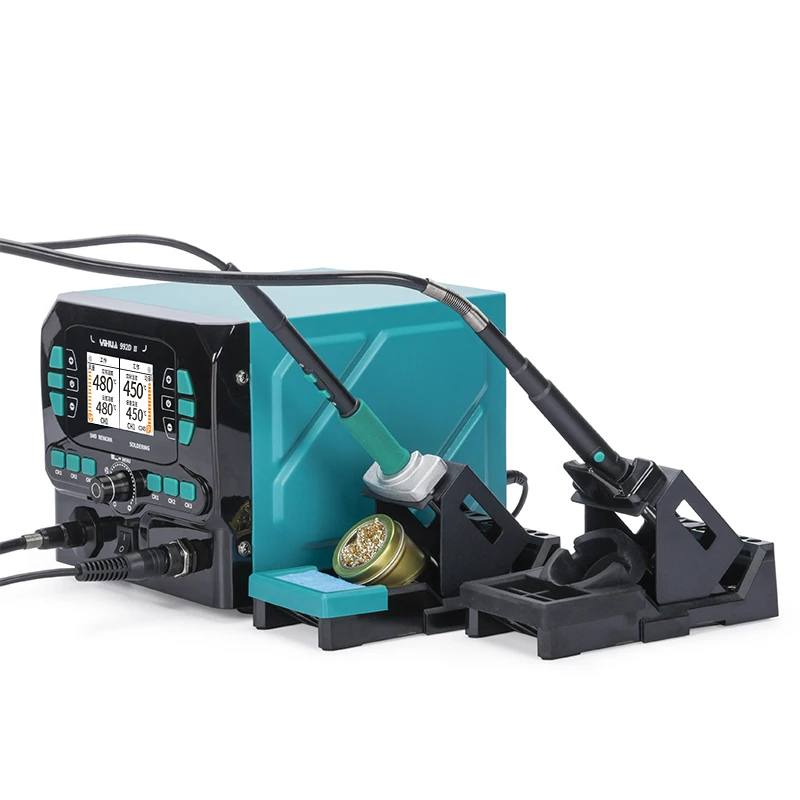 

YIHUA 992D-II 2 in 1 Soldering Station & Hot Air Gun with LCD Display, 290W, 210W, 90°C-480°C for SMD BGA Repair