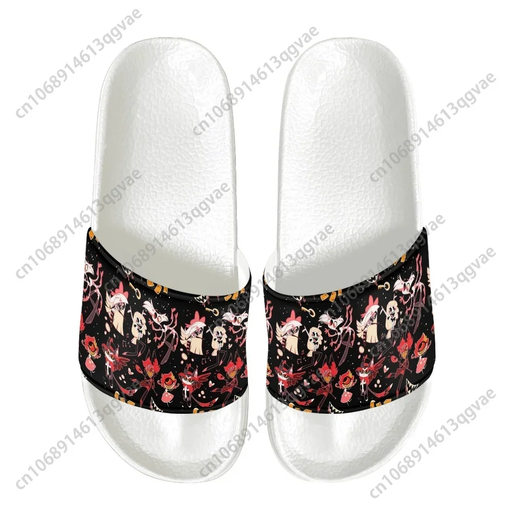 Hot Comics Fashion Cartoon Hotel Hazbin Slippers Home Water Shoes Men Women Teenagers Beach Pool Sandals Custom Summer Slipper
