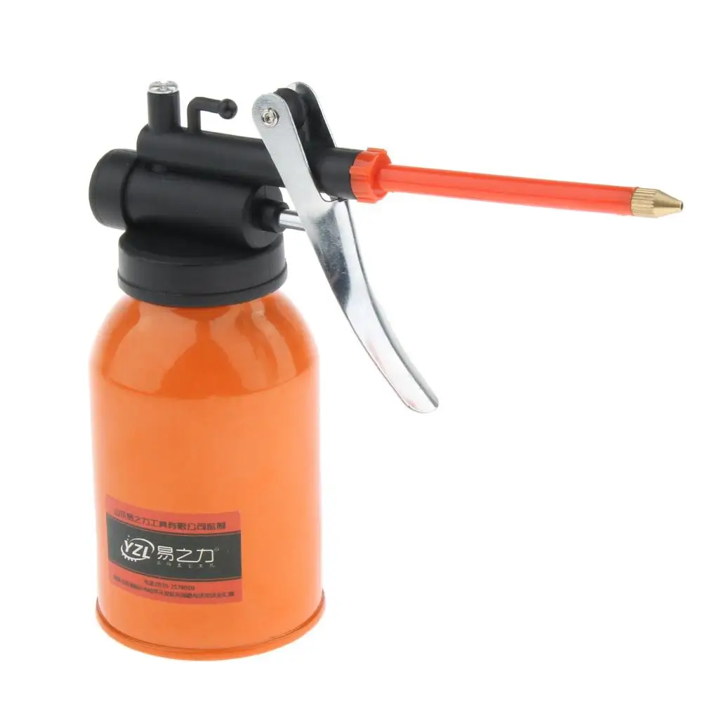 

High Pressure Pump Oiler Adjustable Spout Steel Oil Pot Heavy Duty Oil Spray Can for Workshop Machine Lubrication