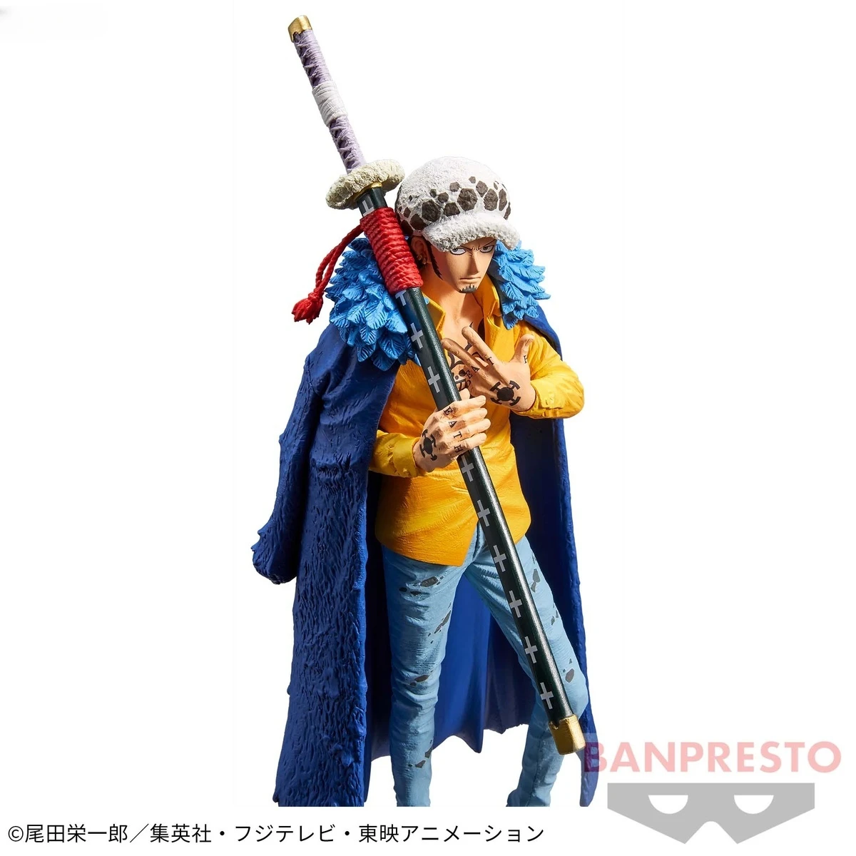 ในสต็อกยี่ห้อใหม่ Bandai Optical Factory ทิวทัศน์ KOA Art King Trafalgar Law-Wano ประเทศ-ตุ๊กตามือ Collection Gift