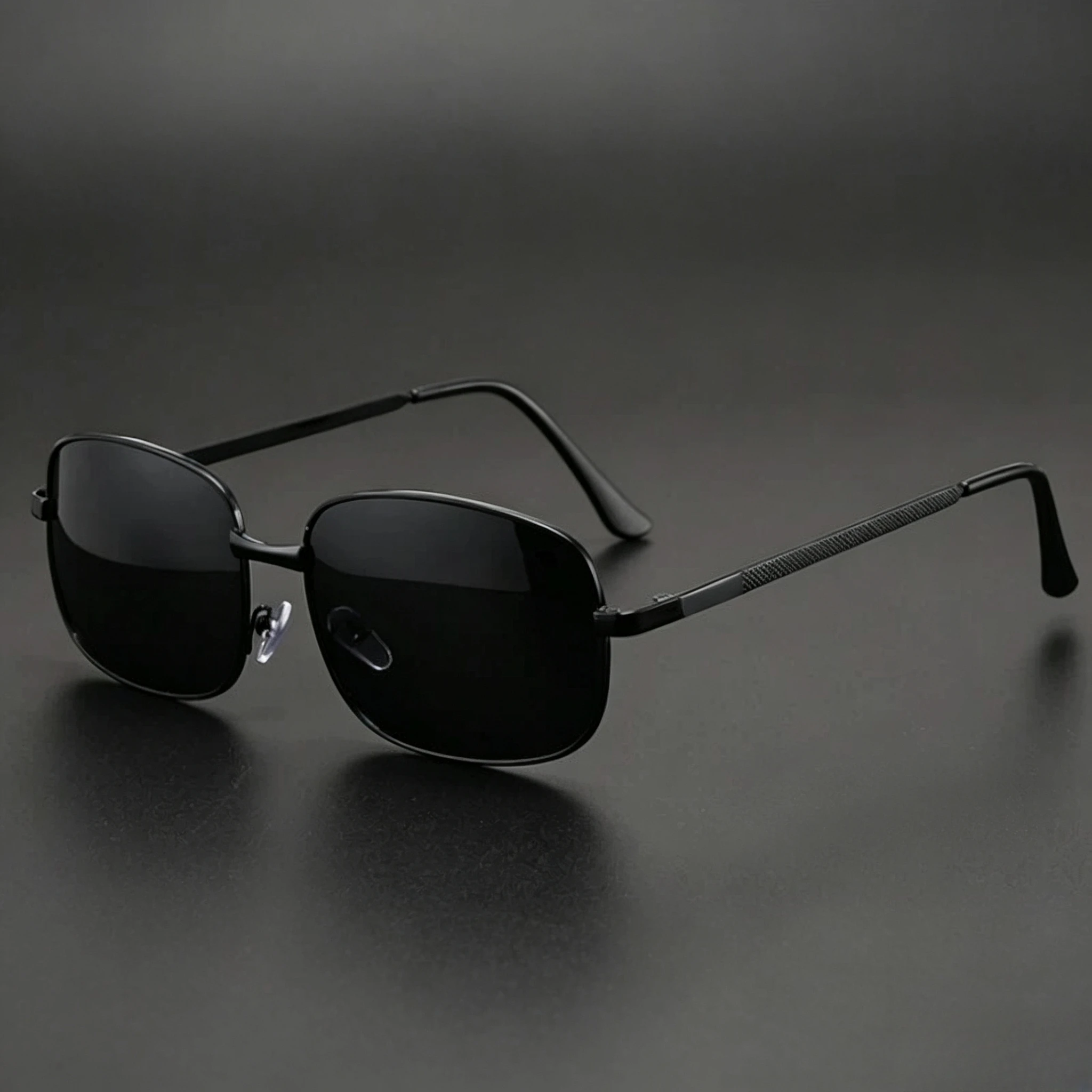 New Men Metal Frame Polarized Sunglasses Women Luxury Brand Designer Square Sun Glasses Outdoor Night Vision Eyewear