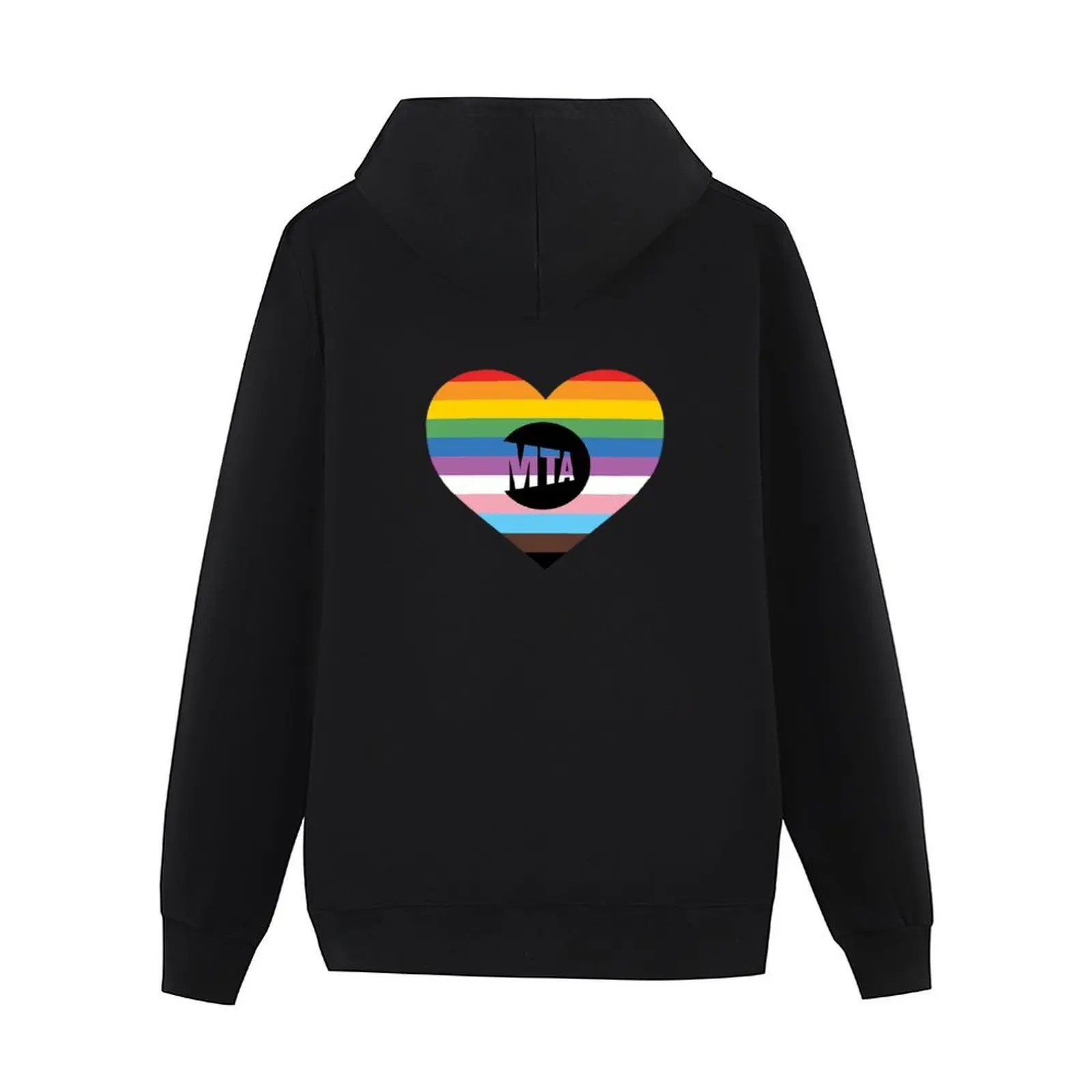 معطف رجالي بقلنسوة على شكل قلب من MTA Progress Pride ملابس رجالية ملابس خريفية بلوزة رجالي بغطاء للرأس