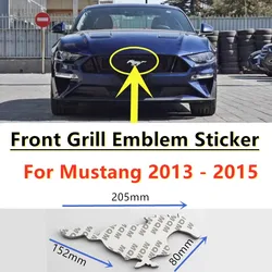 Car Front Emblem for F-ord Mustang 5.0 ROUSH SHELBY GT 500 Cobra LAGUNA SECA Sticker