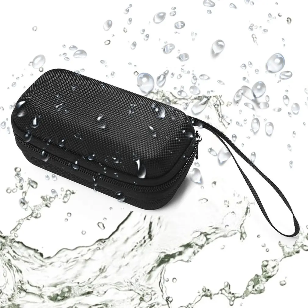 

Earphone Case Bag Portable Headset Earbuds Hard Box Storage for Memory Card USB Cable Organizer Mini Headphone Bag EVA Black
